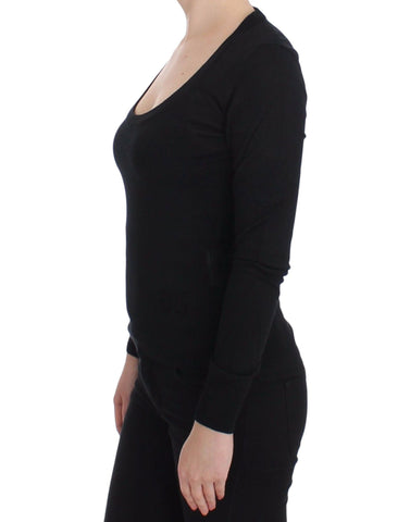 Black Cashmere Crewneck Sweater Pullover Black Cashmere Crewneck Sweater Pullover