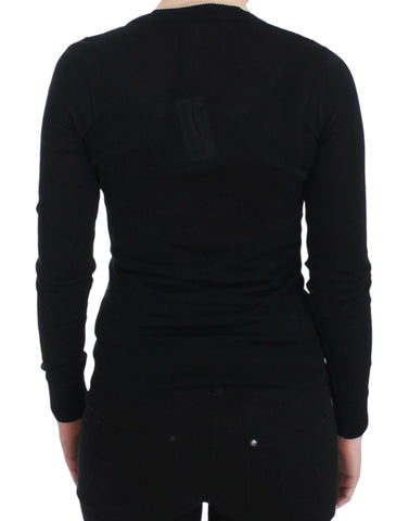 Black Cashmere Crewneck Sweater Pullover Black Cashmere Crewneck Sweater Pullover