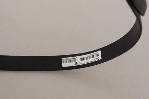 Black Classic Leather Silver Tone Metal Buckle Belt Black Classic Leather Silver Tone Metal Buckle Belt