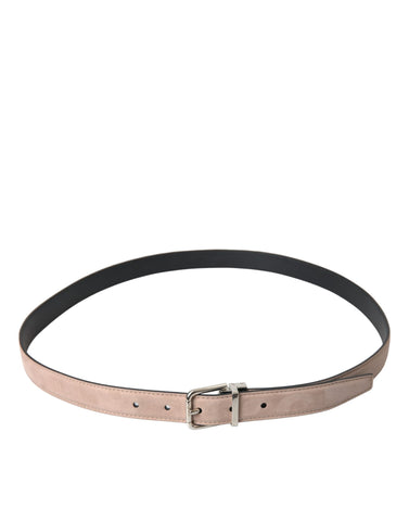 Beige Suede Leather Silver Buckle Belt Men Beige Suede Leather Silver Buckle Belt Men