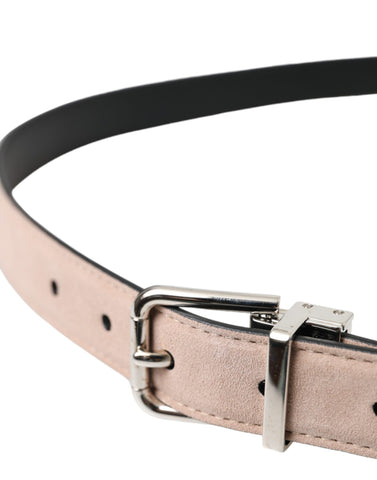 Beige Suede Leather Silver Buckle Belt Men Beige Suede Leather Silver Buckle Belt Men