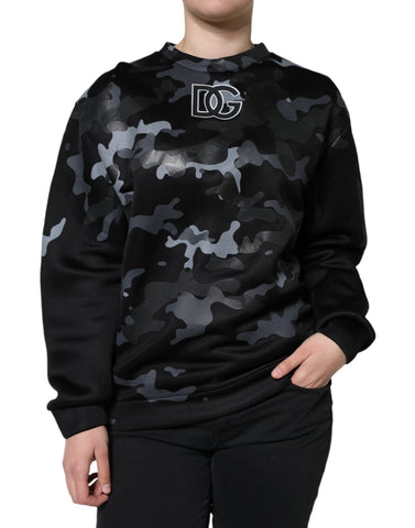Black Camouflage Round Neck Sweatshirt Sweater Black Camouflage Round Neck Sweatshirt Sweater