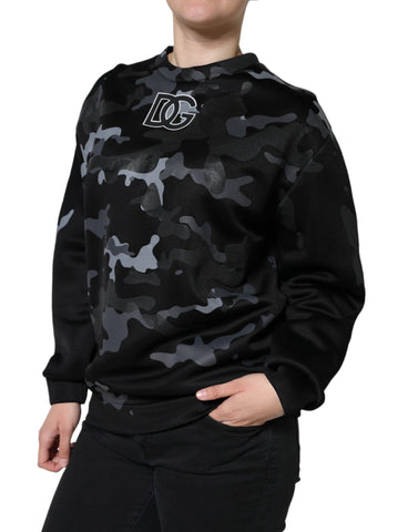 Black Camouflage Round Neck Sweatshirt Sweater Black Camouflage Round Neck Sweatshirt Sweater