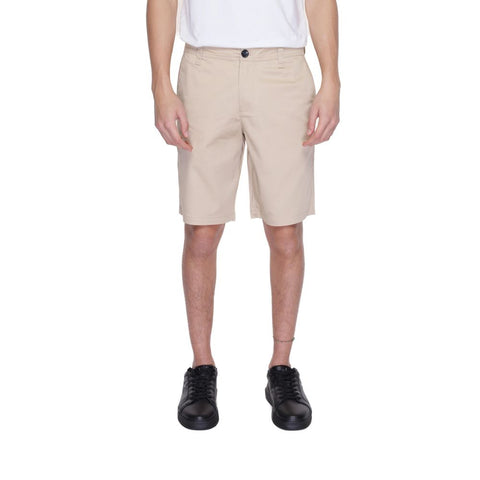Beige Cotton Bermuda Shorts Beige Cotton Bermuda Shorts