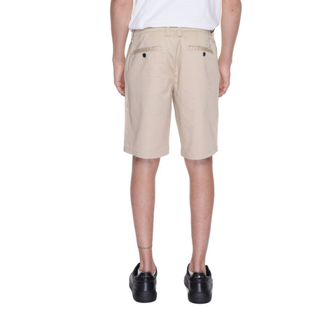 Beige Cotton Bermuda Shorts Beige Cotton Bermuda Shorts