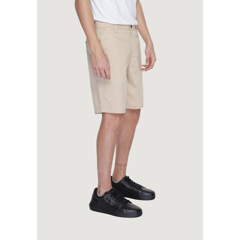 Beige Cotton Bermuda Shorts Beige Cotton Bermuda Shorts