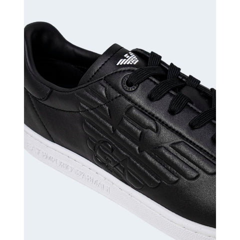 Black And White Polyethylene Low Top Sneakers Black And White Polyethylene Low Top Sneakers
