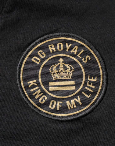 Black Cotton Logo Vneck Short Sleeve T-shirt Black Cotton Logo Vneck Short Sleeve T-shirt