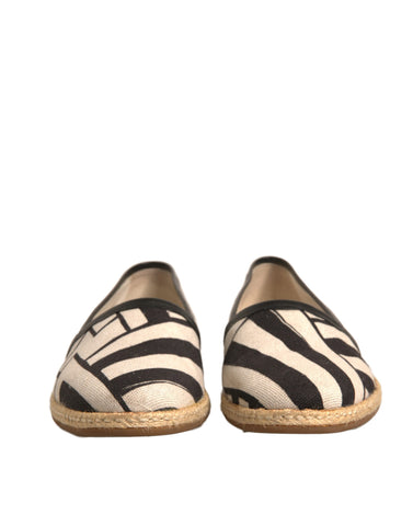Black White Stripes Slip On Espadrille Shoes Black White Stripes Slip On Espadrille Shoes
