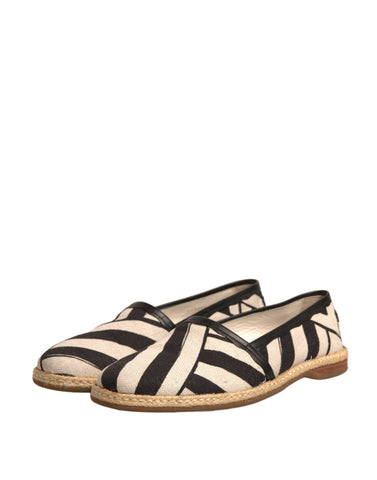 Black White Stripes Slip On Espadrille Shoes Black White Stripes Slip On Espadrille Shoes