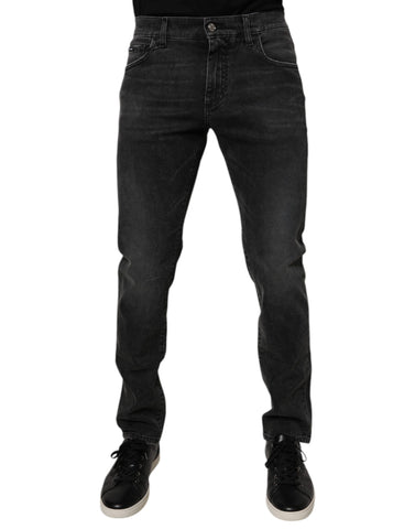 Black Cotton Stretch Skinny Men Denim Jeans Black Cotton Stretch Skinny Men Denim Jeans