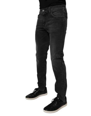 Black Cotton Stretch Skinny Men Denim Jeans Black Cotton Stretch Skinny Men Denim Jeans