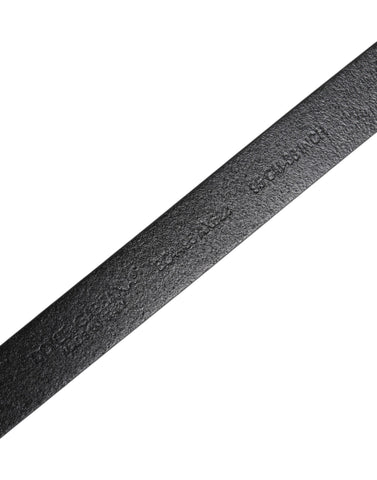 Black Calf Leather Gold Metal Buckle Belt Black Calf Leather Gold Metal Buckle Belt