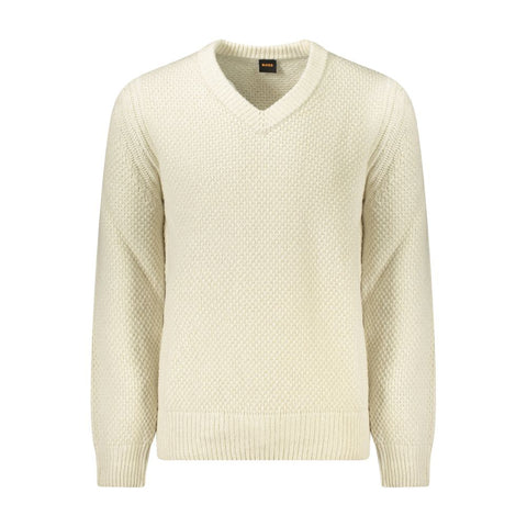 Beige Wool Men Sweater Beige Wool Men Sweater