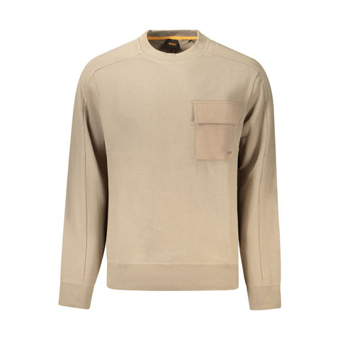 Beige Cotton Men Sweater Beige Cotton Men Sweater