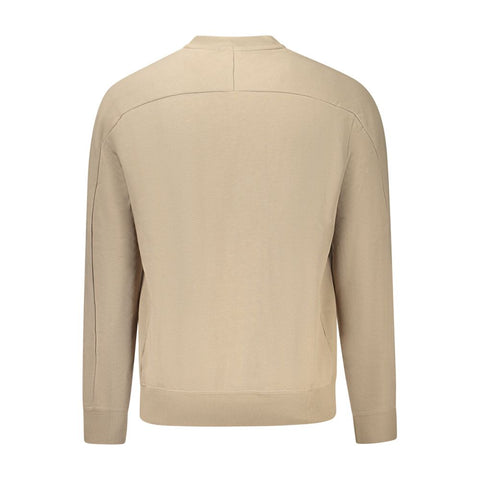Beige Cotton Men Sweater Beige Cotton Men Sweater