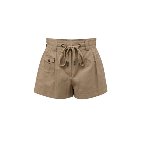 Beige Cotton Bermuda Shorts Beige Cotton Bermuda Shorts