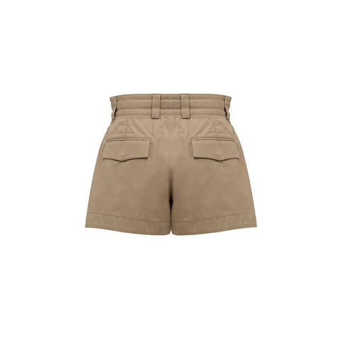 Beige Cotton Bermuda Shorts Beige Cotton Bermuda Shorts