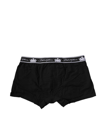 Black Cotton Stretch Regular Boxer Underwear Black Cotton Stretch Regular Boxer Underwear