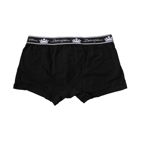 Black Cotton Stretch Regular Boxer Underwear Black Cotton Stretch Regular Boxer Underwear
