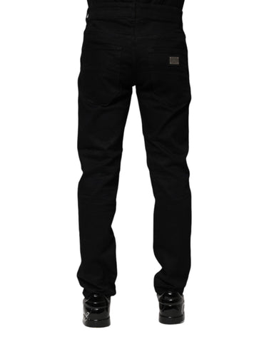 Black Cotton Skinny Denim Jeans Black Cotton Skinny Denim Jeans