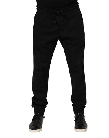Black Cotton Men Jogger Sweatpants Pants Black Cotton Men Jogger Sweatpants Pants