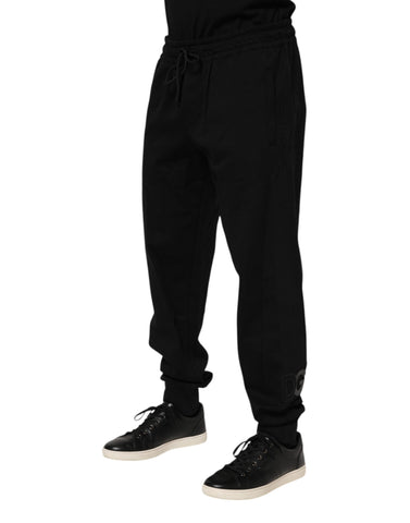 Black Cotton Men Jogger Sweatpants Pants Black Cotton Men Jogger Sweatpants Pants