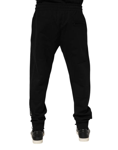 Black Cotton Men Jogger Sweatpants Pants Black Cotton Men Jogger Sweatpants Pants