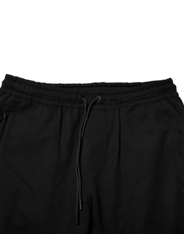 Black Cotton Men Jogger Sweatpants Pants Black Cotton Men Jogger Sweatpants Pants