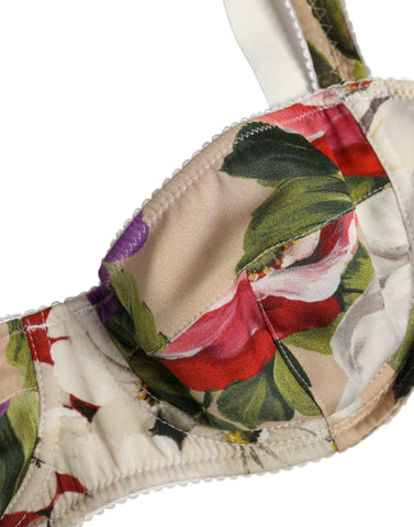 Beige Floral Balconcino Underwired Bra Underwear Beige Floral Balconcino Underwired Bra Underwear