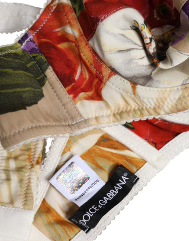 Beige Floral Balconcino Underwired Bra Underwear Beige Floral Balconcino Underwired Bra Underwear