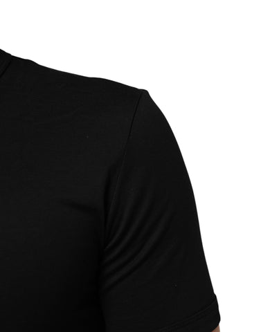 Black Cotton Plain V-Neck Men Shirt T-shirt Black Cotton Plain V-Neck Men Shirt T-shirt