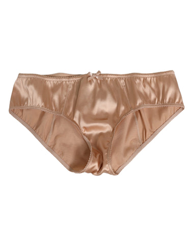 Beige Silk Satin Floral Lace Panty Brief Underwear Beige Silk Satin Floral Lace Panty Brief Underwear
