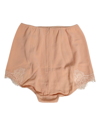 Beige Silk Stretch High Waist Girdle Underwear Beige Silk Stretch High Waist Girdle Underwear