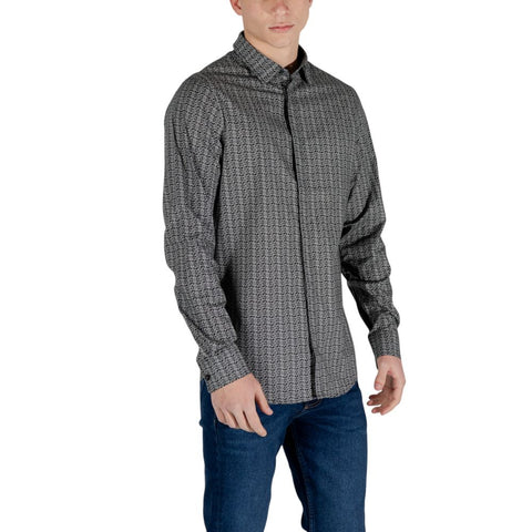 Black Cotton Pattern Shirt Black Cotton Pattern Shirt