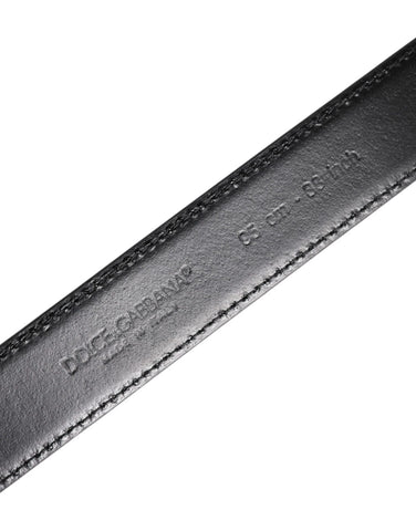 Black Calf Leather Silver Metal Buckle Belt Black Calf Leather Silver Metal Buckle Belt