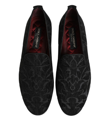 Black Brocade Loafers Slip On Men Dress Shoes Black Brocade Loafers Slip On Men Dress Shoes