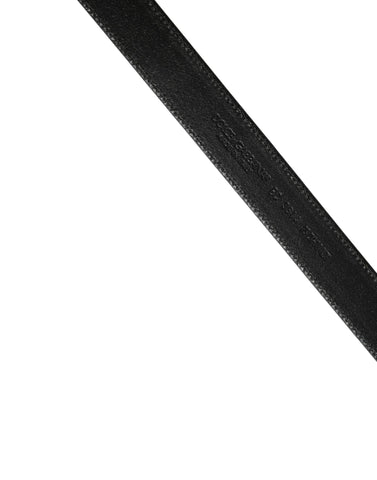 Men Brown Classic Leather Metal Buckle Belt