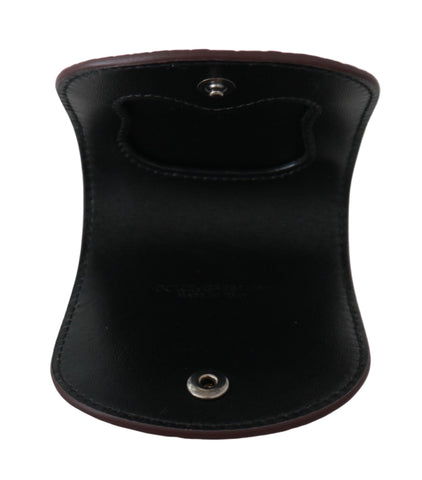 Brown Exotic Skin Pocket Condom Case Holder