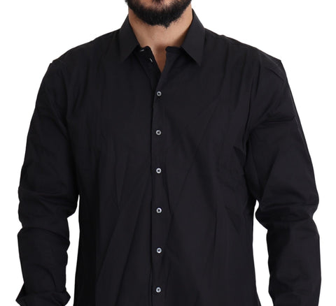 Black Cotton Stretch Dress SICILIA Shirt