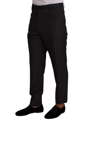 Gray Wool Formal Tuxedo Trouser Dress Pants