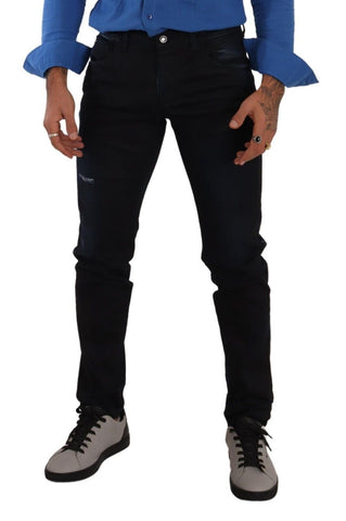 Blue Cotton Stretch Skinny Denim Trouser Jeans