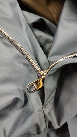 Blue Cotton Silk Trousers Chinos Pants