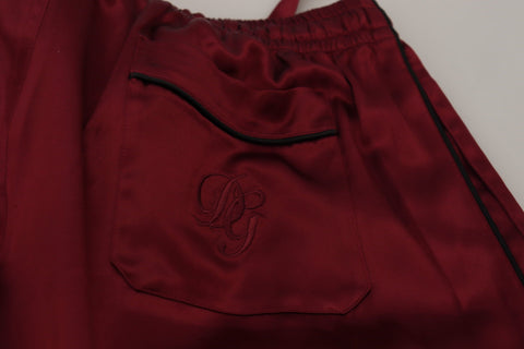 Bordeaux Silk DG Sleep Lounge Pants