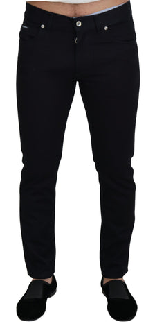 Black Cotton Skinny Casual Denim Jeans