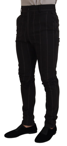 Black Wool Chino Formal Men Pants