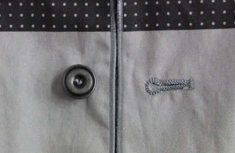 Szara kamizelka do sukienki w kropki Weste