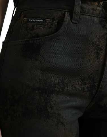 Brown BOYFRIEND Mid Waist Cotton Denim Jeans