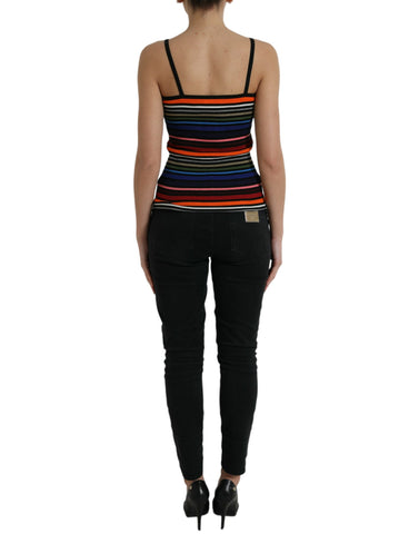 Multicolor Stripes Spaghetti Strap Tank Top
