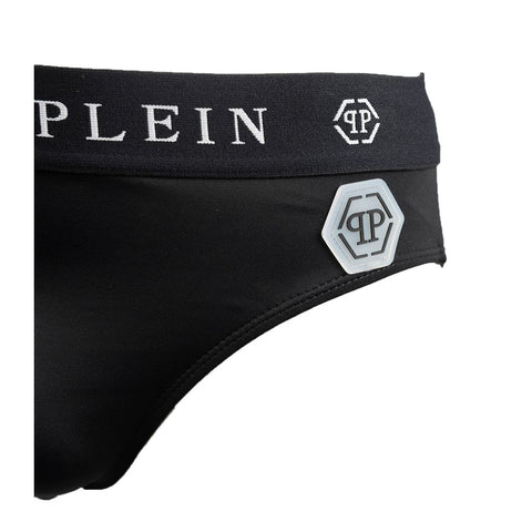 Black Polyamide Men's Swimwear